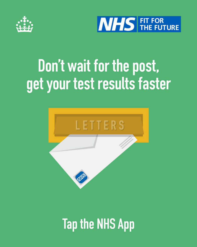 get your test results quicker in the nhs app